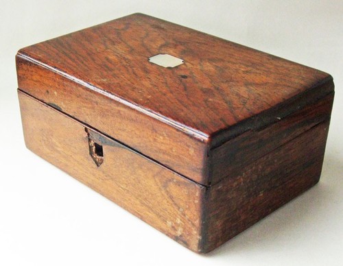 Antique rosewood jewellery box - antique,