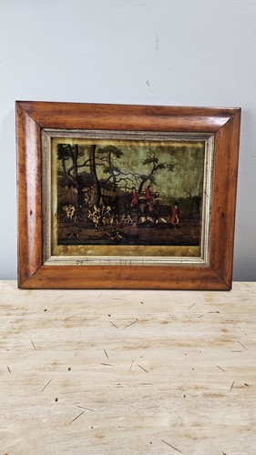 Antique georgian reverse glass - antique,