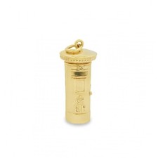 9ct yellow gold pillar - pillar, post