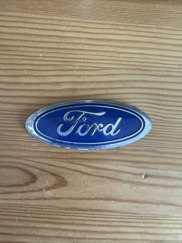 Ford oval emblem chrome blue - oval,