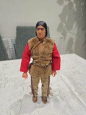 Vintage Marx The Lone Ranger Red Sleeves Indian Action Figure Excellent