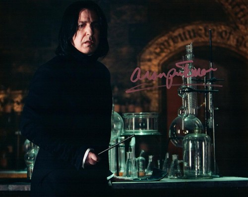 Alan rickman signed 8x10 - signed,