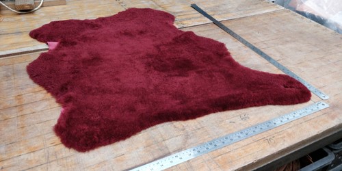 Red wine genuine - genuine, sheepskin