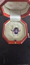 Amethyst and Diamond Ring