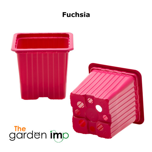 7cm square plastic plant pots - square,