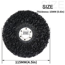 4.5inch Poly Strip Disc Wheel Paint Derusting Cleaning Pad Set for Angle Grinder