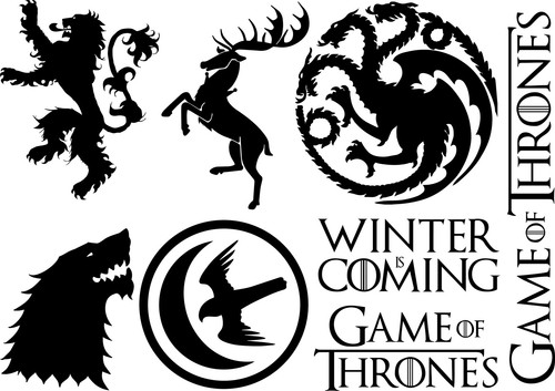 Game thrones stickers multi - stickers,