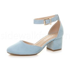 Womens ladies low mid heel