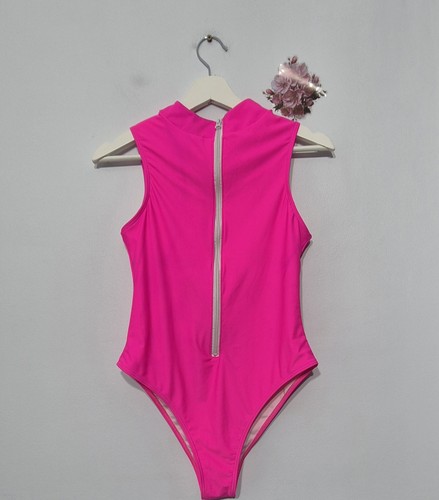 High neck neon - neon, one-piece