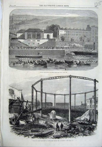Original old antique print - original,