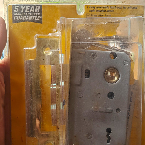 2in mortice lock brass - 1/2in,