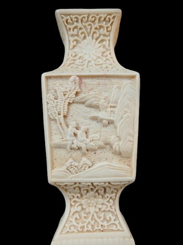 Vtg white resin - asia, chinese