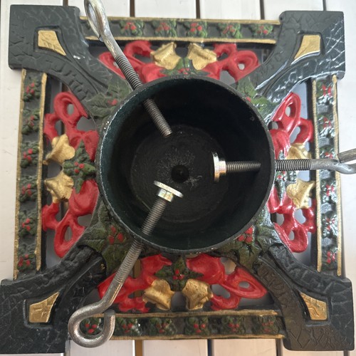 Cast iron christmas tree stand - christmas,