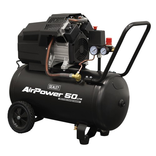 Air compressor 50l twin - compressor, v-twin
