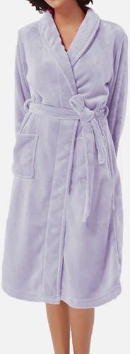 Ladies fleece dressing gown - dressing,