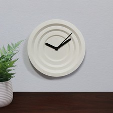 Discontinued IKEA White Plastic NYLLE Round Minimalist Wall Clock (30cm)