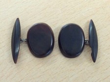 ANTIQUE HAND CARVED CUFFLINKS