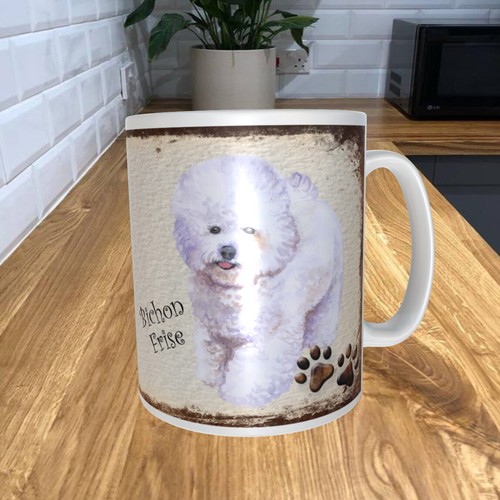 Bichon frise 11oz coffee - bichon,
