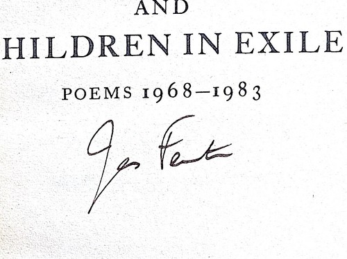 James fenton signed memory - james, *signed*