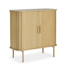 Sideboard for Living Room, Cabinet with Sliding Doors & 3 Shelves, VonHaus