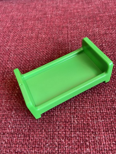 Vintage playmobil green bed - vintage,
