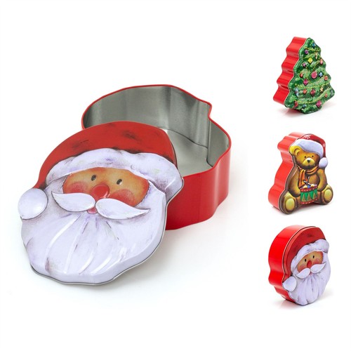 Charming christmas storage tin - christmas,