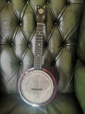 Keech Banjolele Vintage Early 1920s Ukulele-Banjo with Original Carry Case
