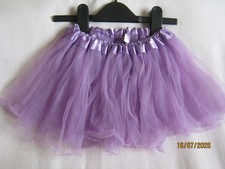 girls pale mauve lilac frilly tutu skirt age 4-6 years waist 17-24 inches