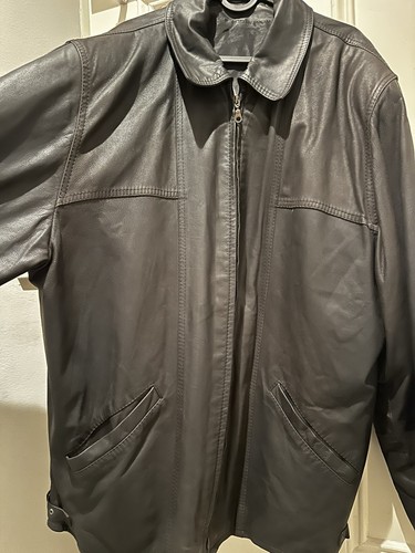 Brown real vintage leather - vintage,