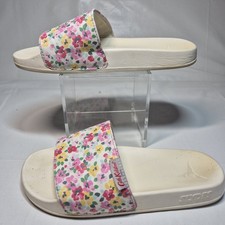 Cath Kidston Sliders Womens Size 6 Pink Floral Beach Holiday Comfort