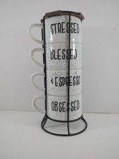 4 x 8 oz. White and Black