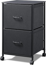 2 Drawer Mobile File Cabinet