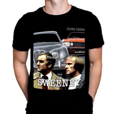THE SWEENEY FLYING SQUAD - Black T-Shirt - Sizes M - XXXL - / 1970's Crime Drama