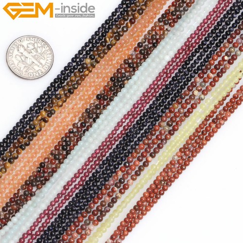 Assorted gemstones round tiny - round,