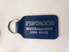 MERCEDES BENZ PENTAGON BLUE SLC AMG CLASSIC GLA  CLASS CAR VAN KEY FOB KEY RING 