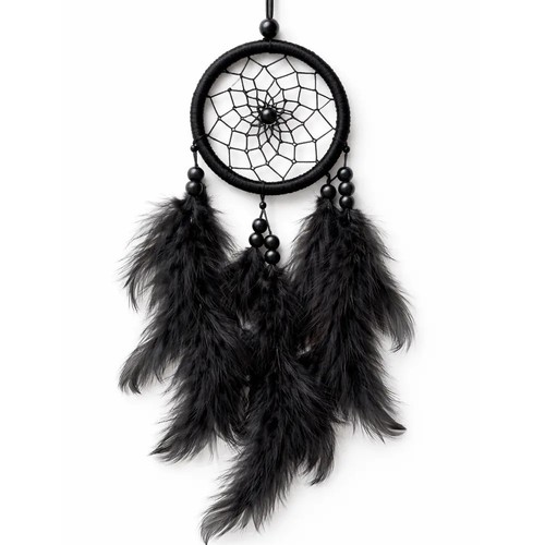 Black dream catcher - black,