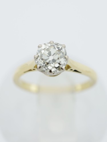 Natural diamond solitaire ring - solitaire,
