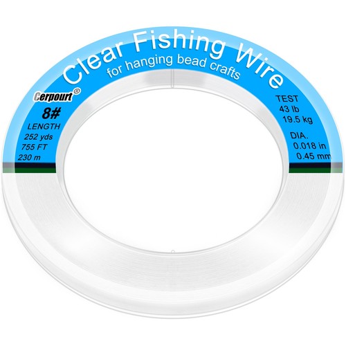 Clear fishing wire - fishing, wire,755ft