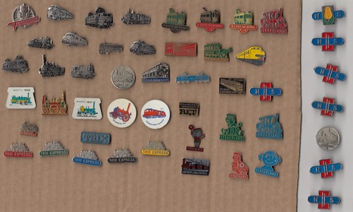 Vintage railway train - railway, logo