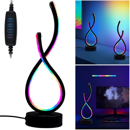 Spiral led table - table, bedside