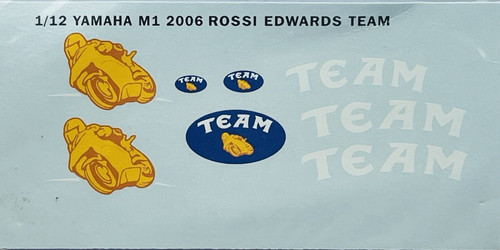 Decals yamaha m1 2006 - 1/12,
