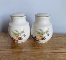 MARKS AND SPENCERS ASHBERRY CERAMIC SALT & PEPPER POTS 