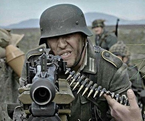 German soldier with - german,
