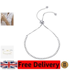 Adjustable 14K Gold Tennis