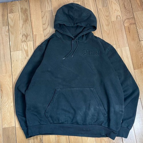 Puma black oversized logo - black,