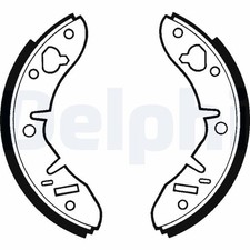 Brake Shoe Set Delphi LS1415 Fits Austin Austin-Healey DAF Geo Innocenti MG