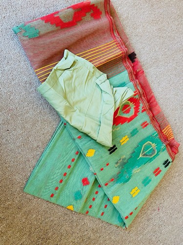 Jamdani women saree with - women's,