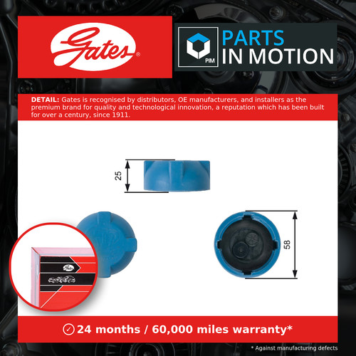 Radiator cap fits audi gates - fits,