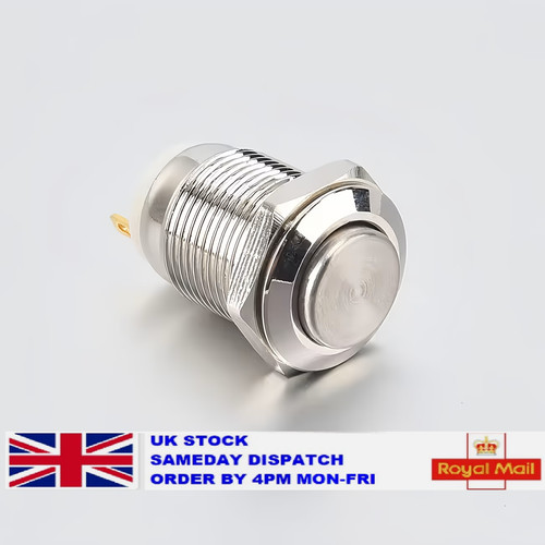 12mm 12v push - 12v, button