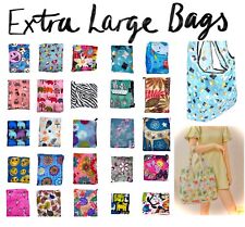 Reusable Foldable Ladies Shopping Bag EcoTote Handbag Fold Away Square Pocket